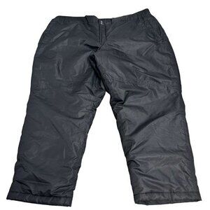 Athletech Womens‎ 3x Black Snow Pants w/ Pockets & Zipper
